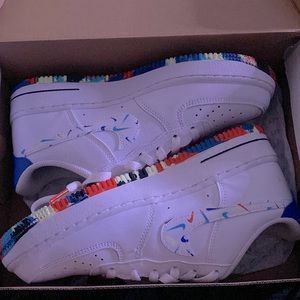 Air Force 1 , White/Multi-Color